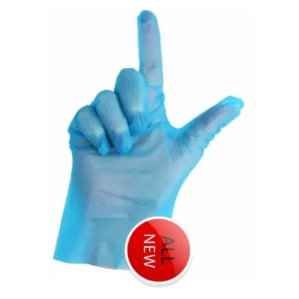 TPE GLOVES BLUE 200 P/PACK - SMALL