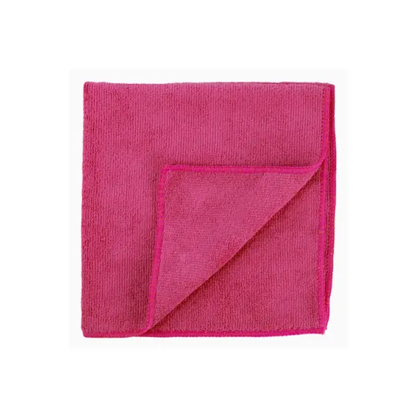 MICROFIBRE CLOTH - RED X 25 38CM X 38CM X 200GSM