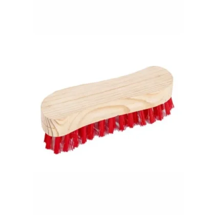 S-SHAPED SCRUBBING BRUSH - WOODEN BACK