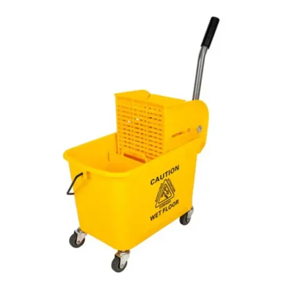 20L ECONO SINGLE BUCKET TROLLEY SYSTEM - YELLOW