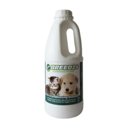 BREEDZ 2-IN-1 CONDITIONING SHAMPOO PUPPY & KITTENS 12X1L