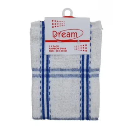 DISH SWAB RAINBOW 30CM X 30CM EACH