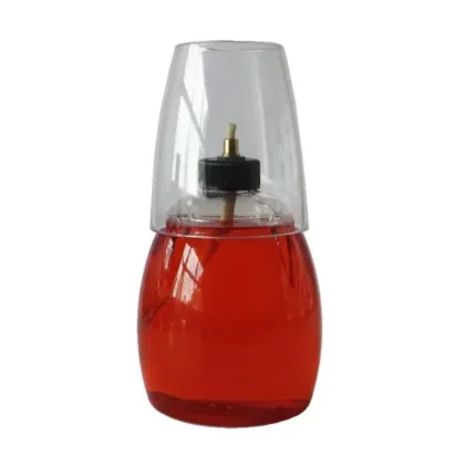 '@DELIGHTS TALL LAMP ORANGE - CLEAR SHADE