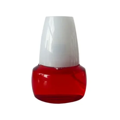'@DELIGHTS SHORT LAMP RED - WHITE SHADE