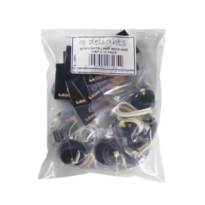 '@DELIGHTS LAMP WICK AND CAP X 10 PACK