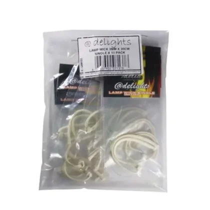 '@DELIGHTS LAMP WICK 3MM X 30CM SINGLE X 10 PACK