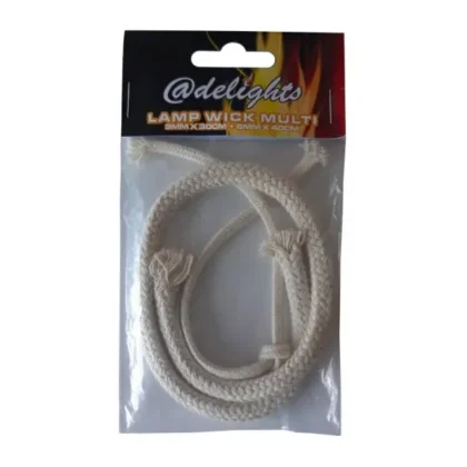 '@DELIGHTS LAMP WICK MULTI 3MM X 30CM + 6MM X 40CM