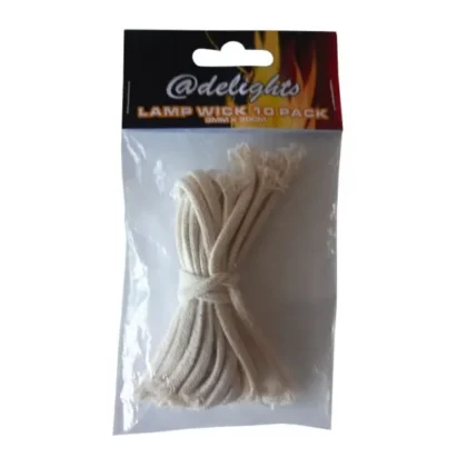 '@DELIGHTS LAMP WICK 3MM X 30CM X 10 SINGLES