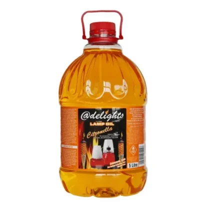 '@DELIGHTS LAMP OIL YELLOW CITRONELLA 5L