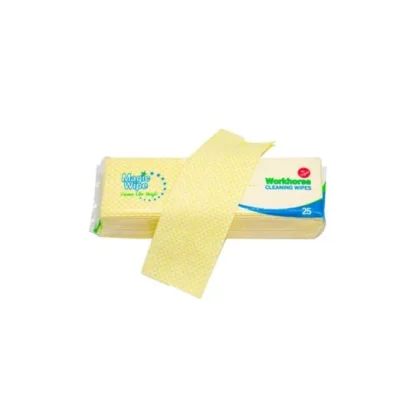 MAGIC WIPE WORKHORSE CLOTH 80GSM - YEL X 25 P/PACK