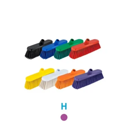 300mm Hygiene Broom Head Only - Hard - Purple