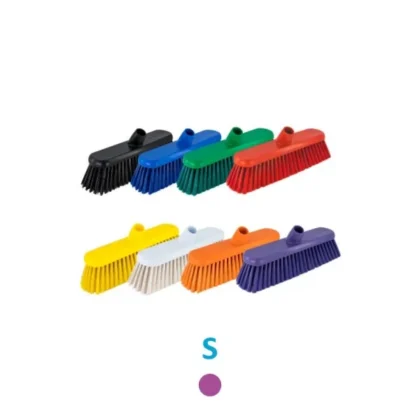 300mm Hygiene Broom Head Only - Soft - Purple