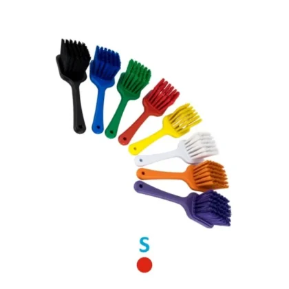 HYGIENE SHORT HANDLE SCRUB BRUSH - SOFT - RED