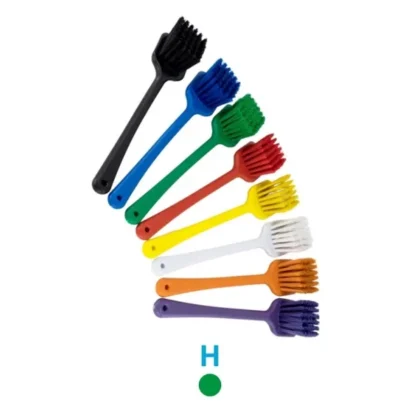 HYGIENE LONG HANDLE SCRUB BRUSH - HARD - GREEN