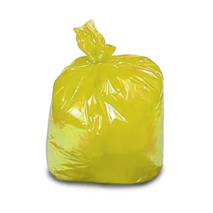 YELLOW REFUSE BAGS HEAVY DUTY X 100 BAGS P/PACK
