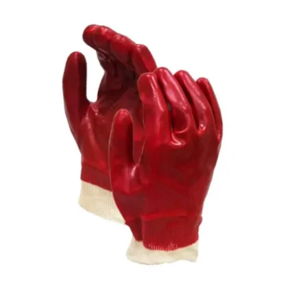 PVC MEDIUM WEIGHT KNITTED WRIST GLOVE  P/PAIR