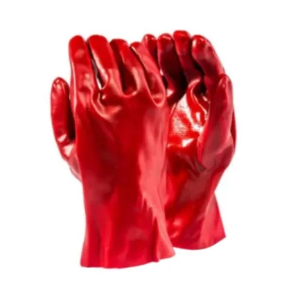 PVC HEAVY WEIGHT SAFETY CUFF GLOVE  P/PAIR