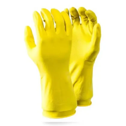 YELLOW HOUSEHOLD GLOVE - MEDIUM  P/PAIR