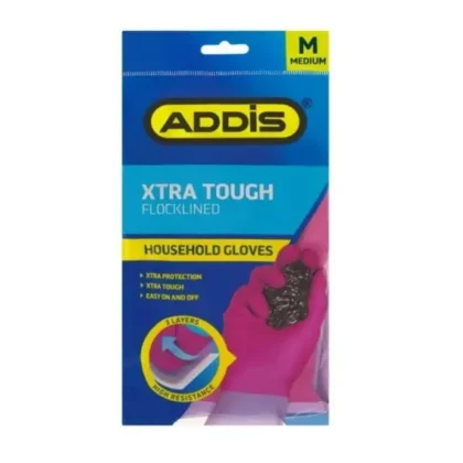 ADDIS HOUSEHOLD GLOVES XTRA TOUGH MEDIUM P/PAI
