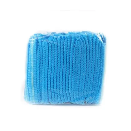 DISPOSABLE MOPHEAD CAPS X 100 PER PACK BLUE