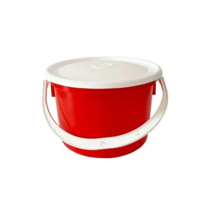 STANDARD BUCKET AND LID RED 1L