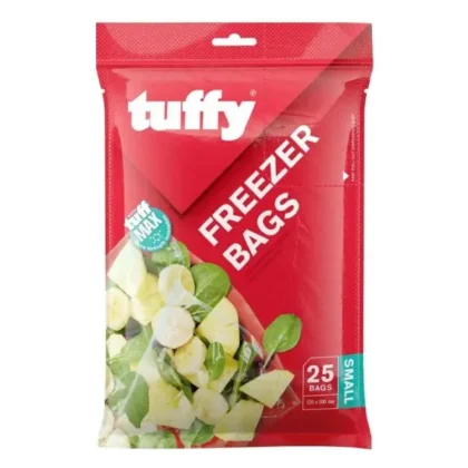 TUFFY FREEZER BAGS LARGE 25 X 330 X 420MM P/PACK