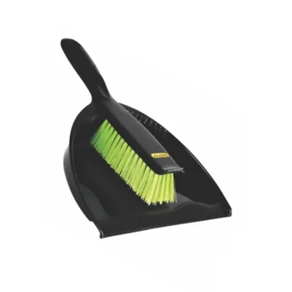 DUSTPAN AND BRUSH SET - BLACK