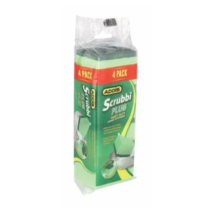 JUMBO SPONGE SCOURERS - 4 PER PACK