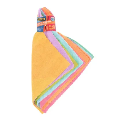 MICROFIBRE CLEANING CLOTH 7 PACK 40CM X 40CM 90716