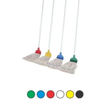 FAN MOP WITH ALUMINIUM HANDLE COMPLETE - RED