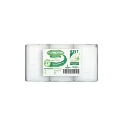 TWINSAVER CONTROL HAND TOWEL 1 PLY 6 ROLLS 0391