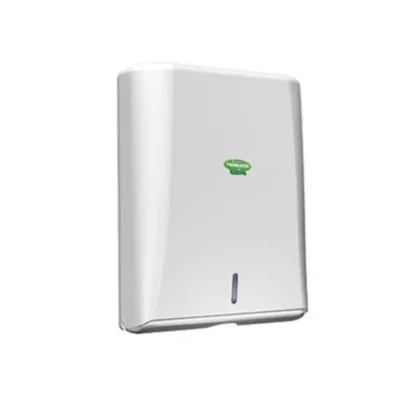 FOLDED HAND TOWEL DISPENSER WHITE PLASTIC NP0914 EACH