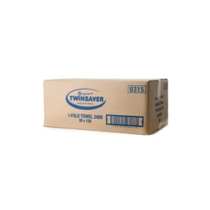 TWINSAVER INTERFOLD HAND TOWEL 2400 ONE PLY NP0315 P/BOX