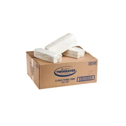 TWINSAVER FLAT HAND TOWEL 2000 ONE PLY NP0319 P/BOX