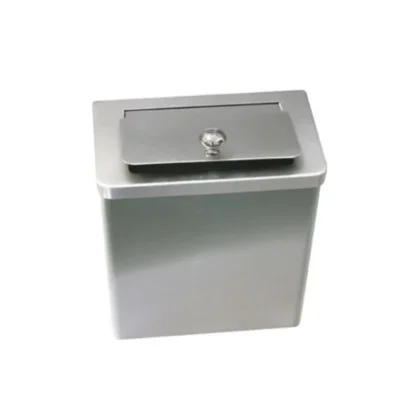 SANITARY BIN STAINLESS STEEL LARGE