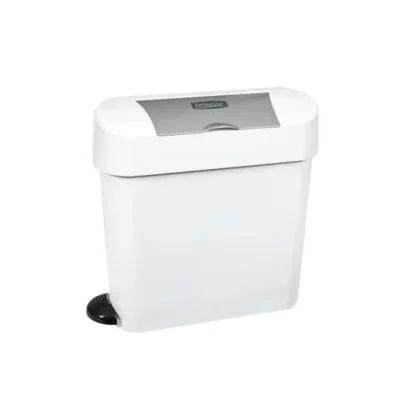 SANITARY BIN BREEZE WHITE - PEDAL  P/ROL