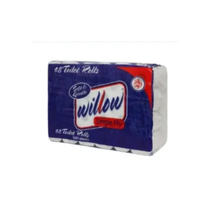 SINGLE PLY TOILET PAPER WILLOW - 48 ROLLS 10-001