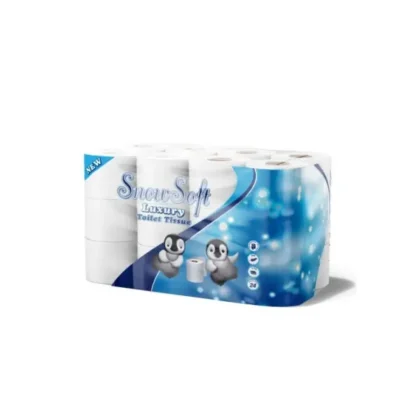 TWO PLY TOILET PAPER - 24 ROLLS VIRGIN PM