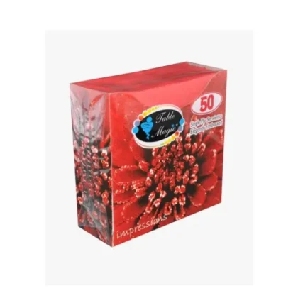 TABLE MAGIC IMPRESSIONS RED 1PLY 40 X 50 PER BOX